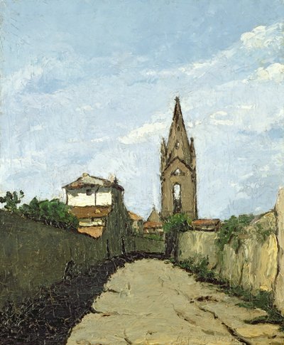 The Village Church by Antoine Fortune Marion